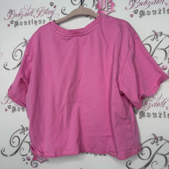 H&M the simpsons tshirt tee pink graphic tv show shirt top comfy baggy - Picture 2 of 5